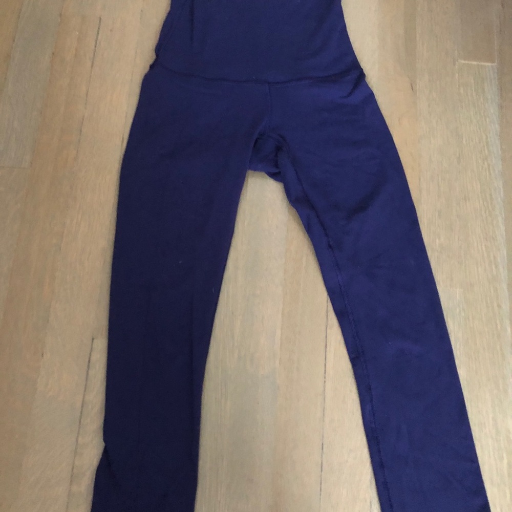 Lululemon Wunder Under Blue Leggings 2